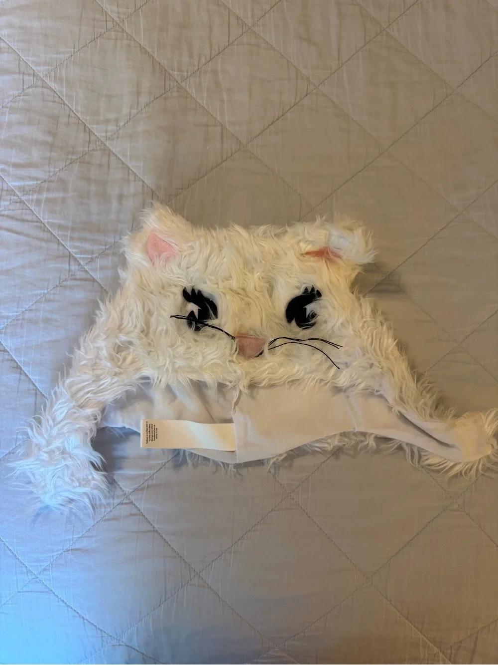 Pottery Barn Kids White Furry Cat Costume